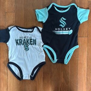 NHL Seattle Kraken hockey 12M Onesies NWOT